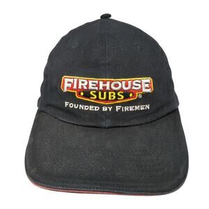 Firehouse Subs Slideback Hat Black Embroidered Logo One Size Employee Uniform